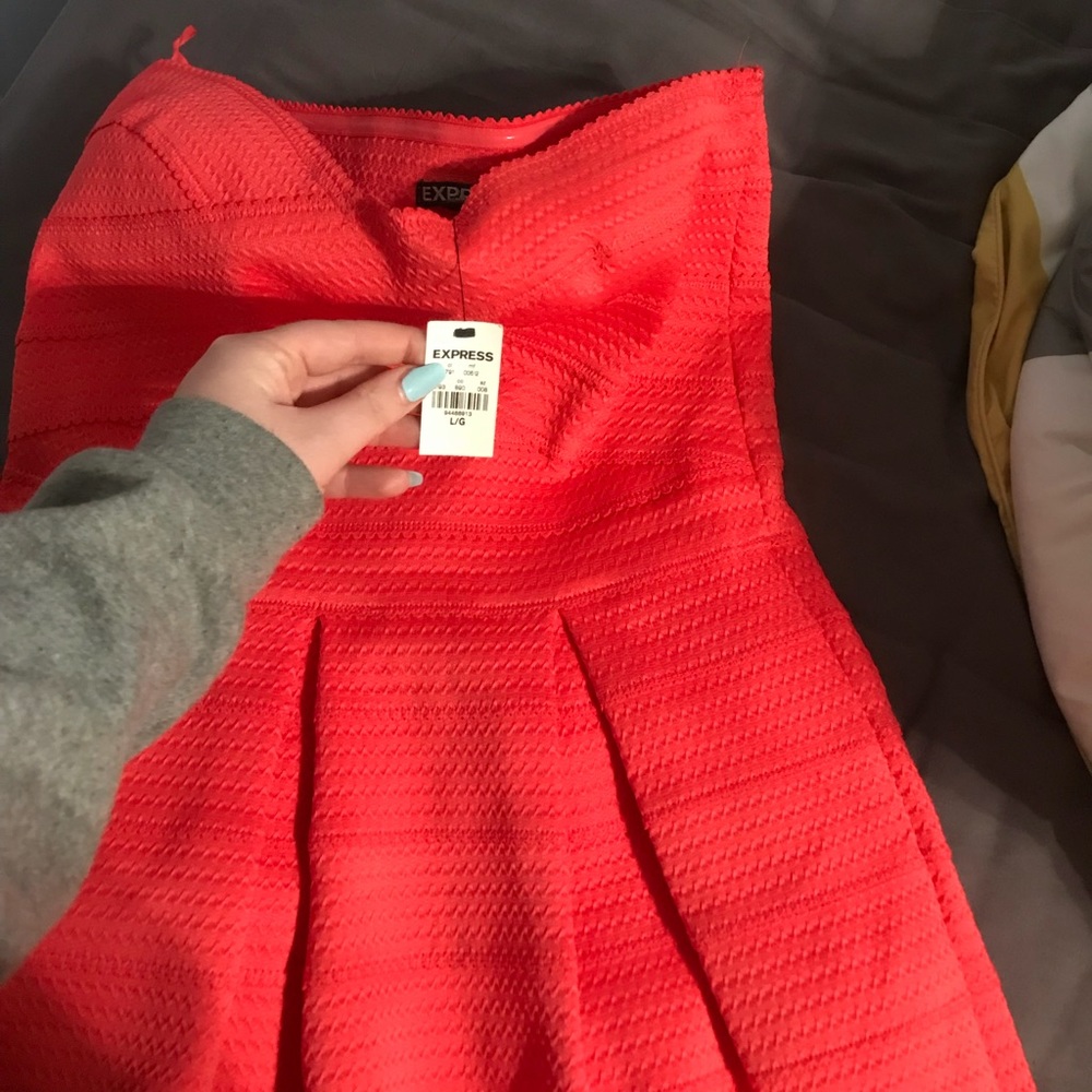Orange/pink dress